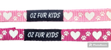 Now Also Available in Sets of 13! Puppy Paws Hearts & Paw Print ID Collar & Optional Leads from