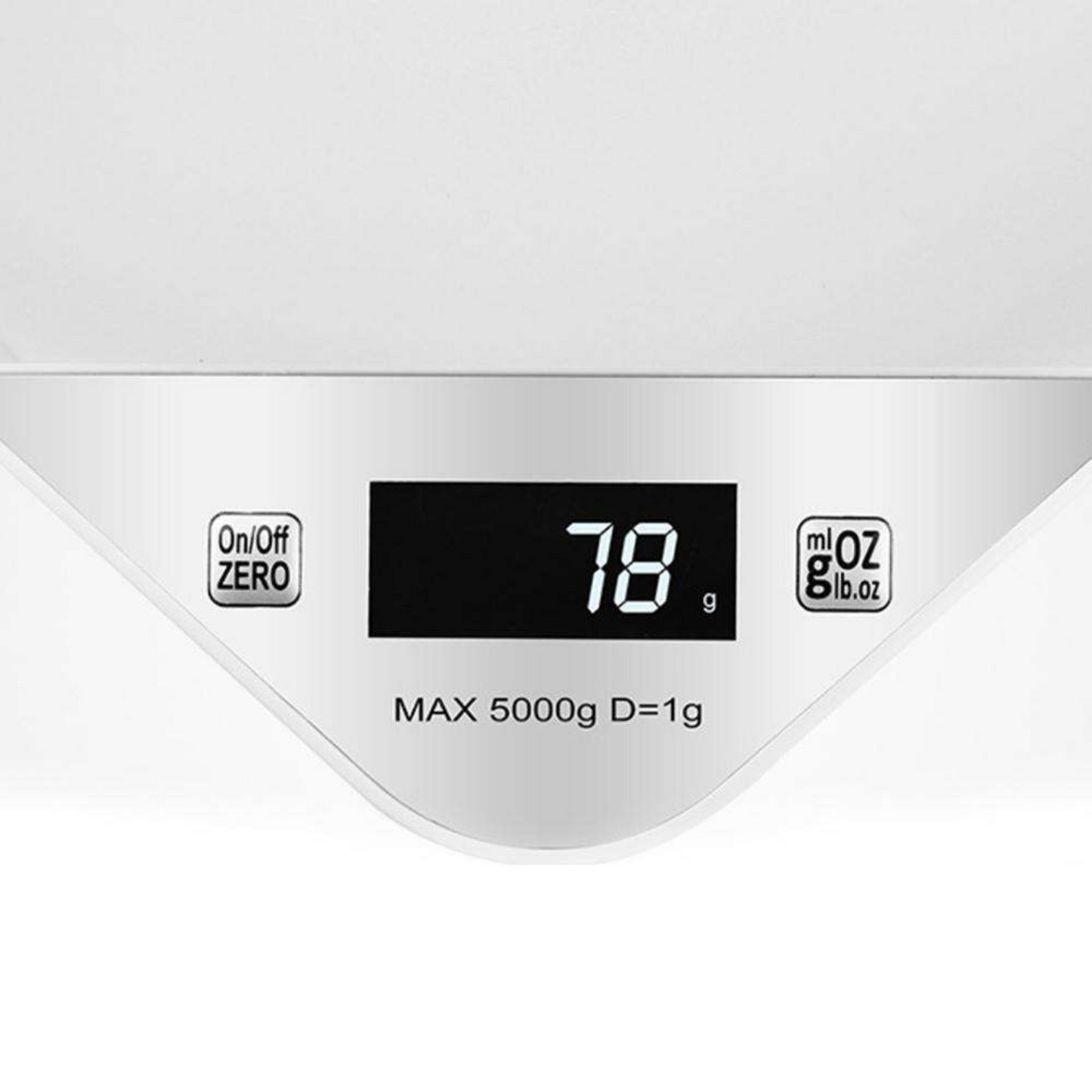 Digital pet scale displaying weight with measurement units on a white background