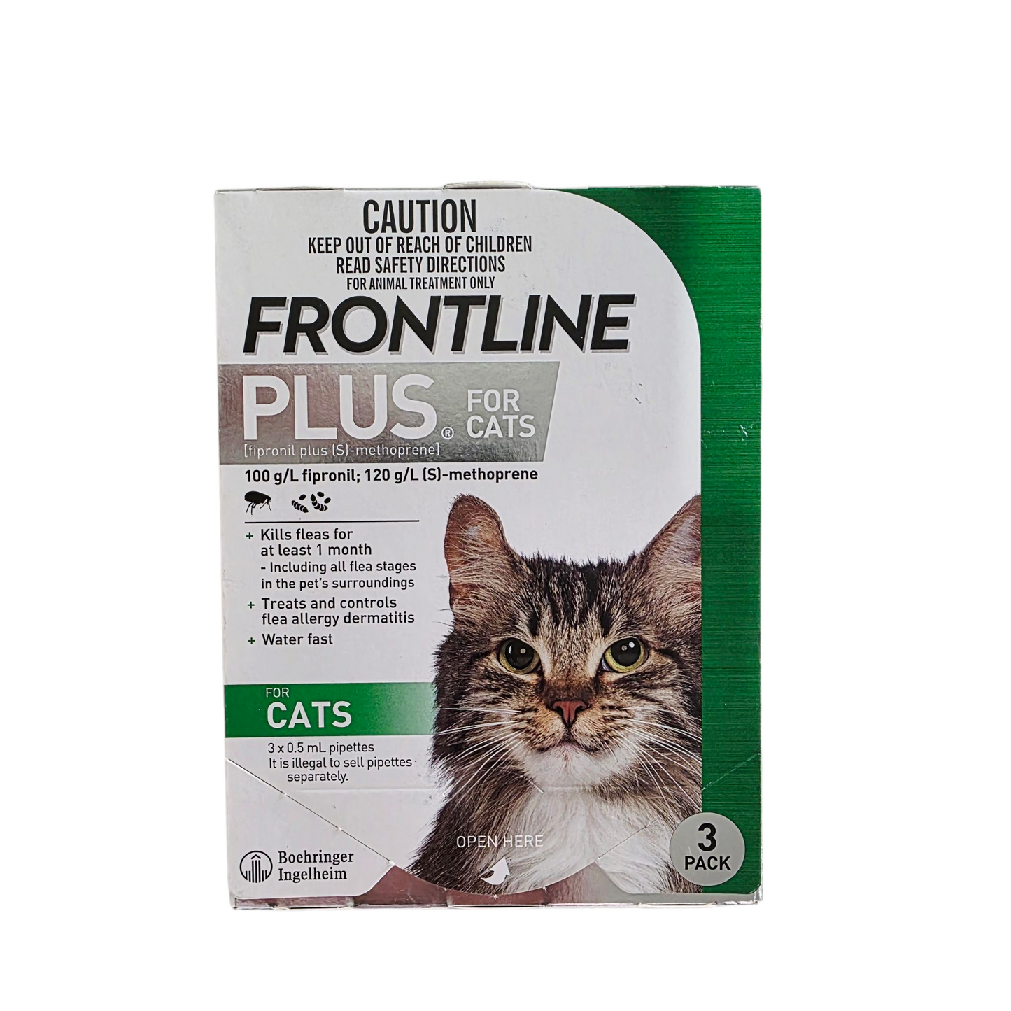 EXPIRY 05/2025 Frontline Plus For Cats 3 Pack