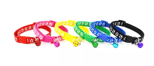 Puppy Collars Set of Six - Paws