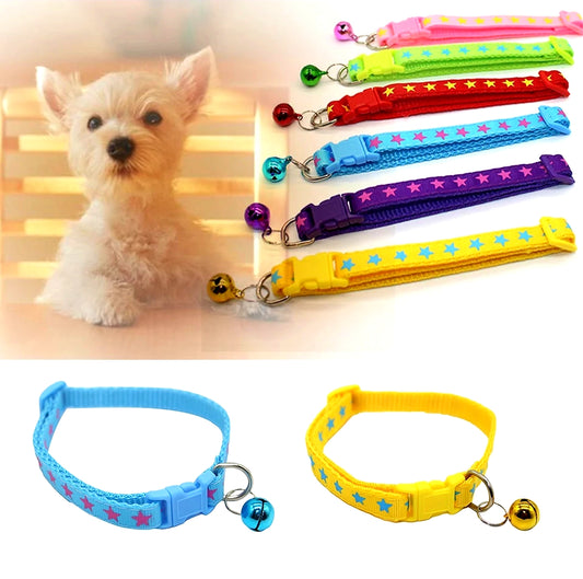 Puppy Collars Set of Six - Stars