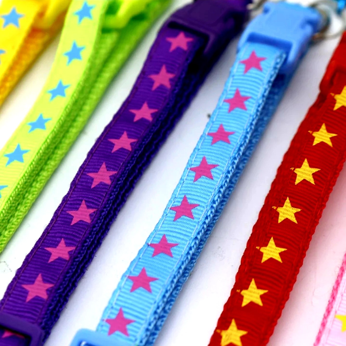 Puppy Collars Set of Six - Stars