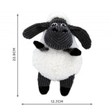 KONG Sherps Floofs Sheep Plush Crinkle Squeak Toy For Dogs
