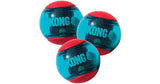KONG SQUEEZZ ACTION BALL RED - Small or Medium 3 Pack