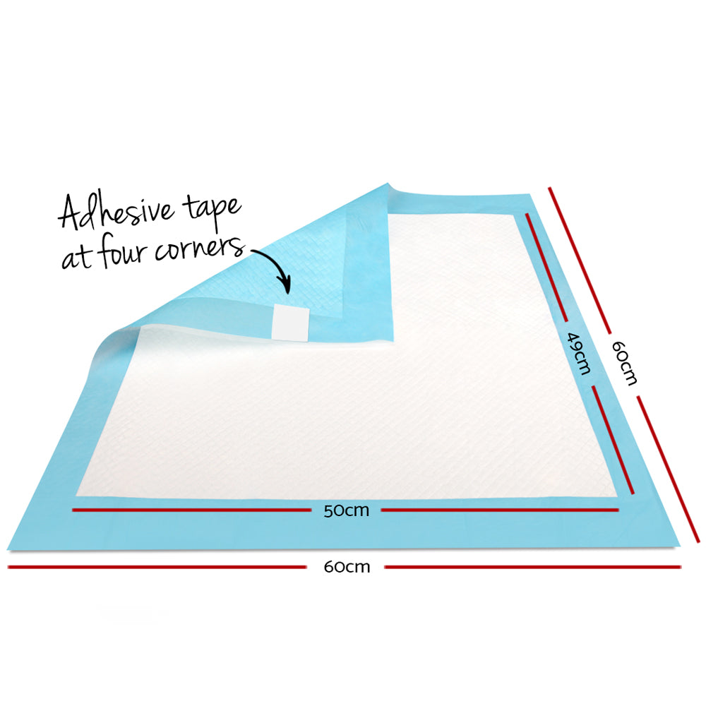 Puppy Pads with Adhesive Tape Corners