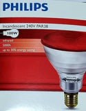 Phillips 5000h Infrared Heat Lamp Globe - 100W or 175W