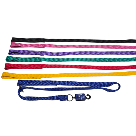 Set of colorful Beau Pets slip leads for dogs on a white background