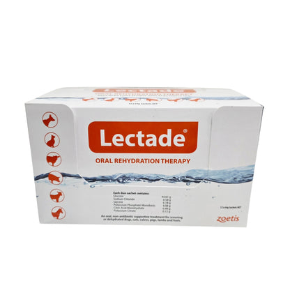 Box of Lectade Oral Rehydration Therapy on a white background