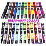 Now also in AVAILABLE Sets of 13! Puppy Paws "BREAK AWAY" Puppy ID Collars - sets of 12 or 13! from