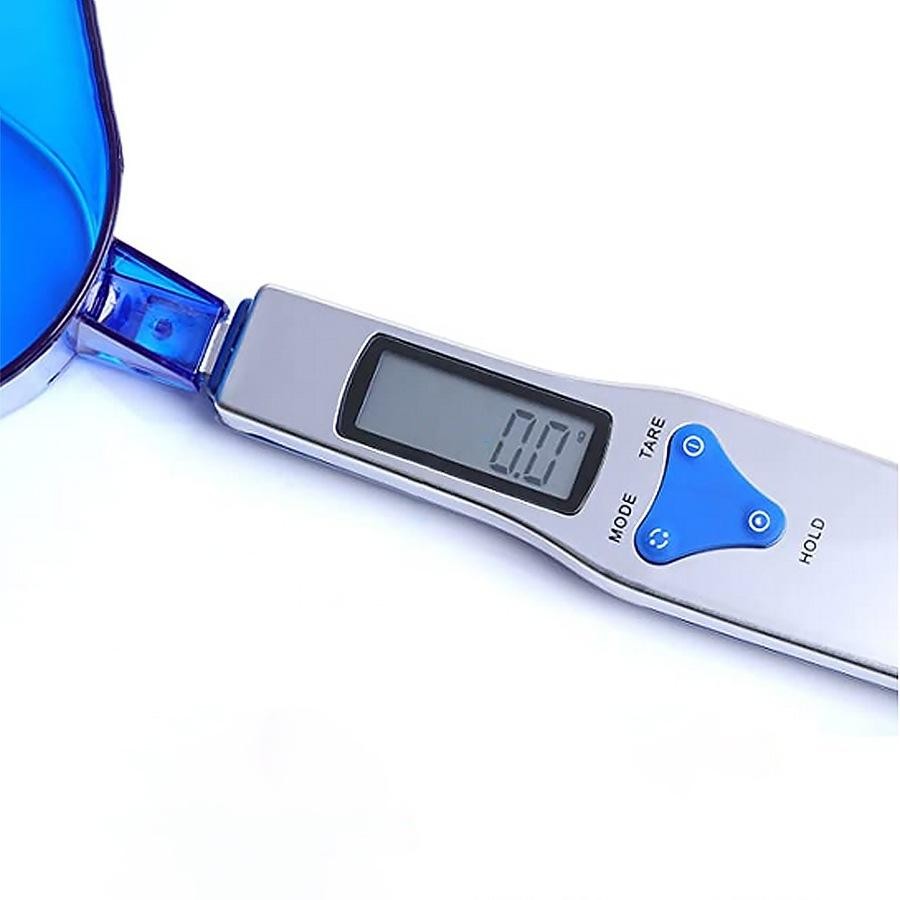 Digital Spoon Scale Disply Close Up on a white background