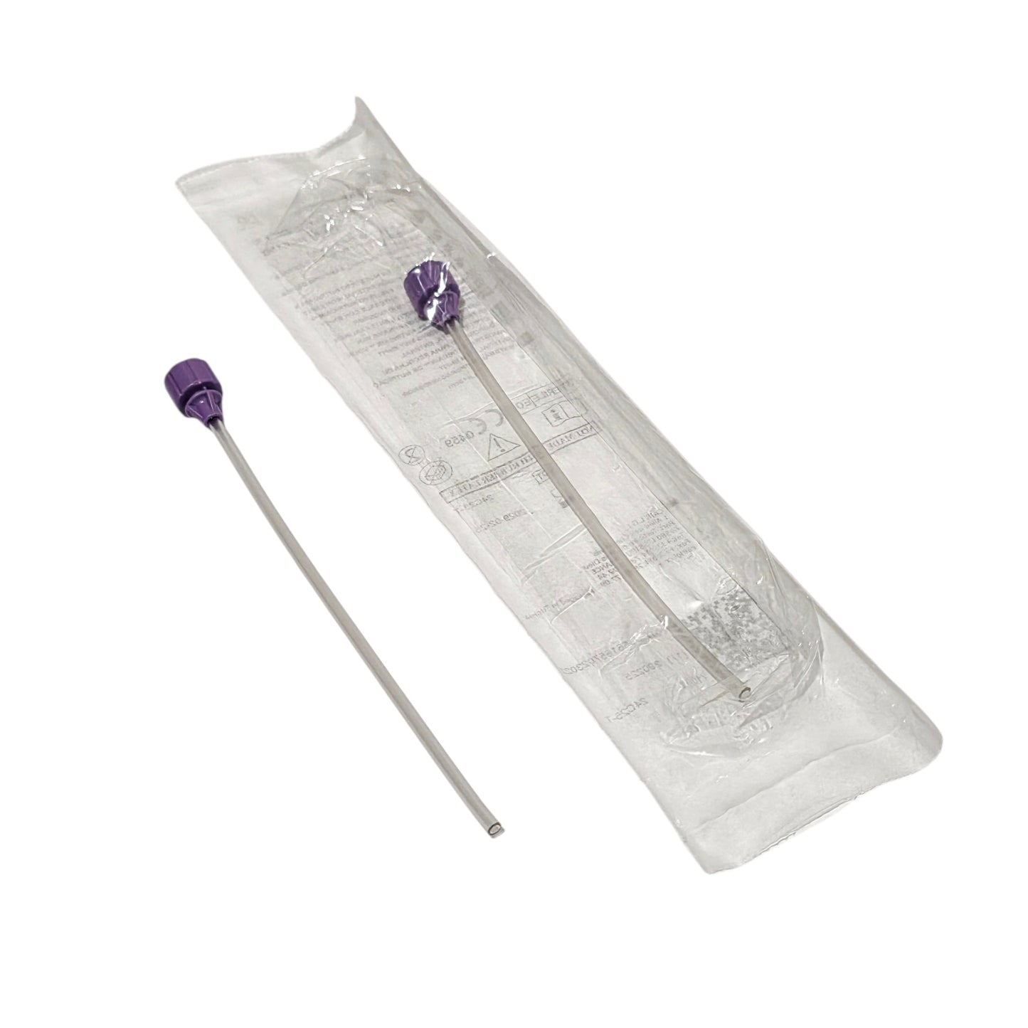 ENfit Sampling Straw sterile packging on a white background