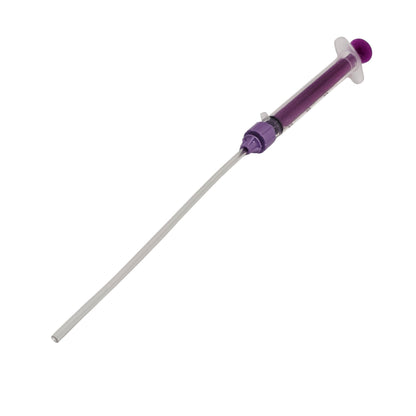 ENfit Sampling Straw on ENfit Syringe full shot on a white background