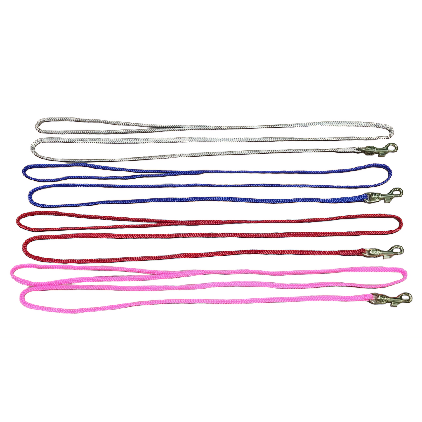 Set of four colorful show leads on a white background