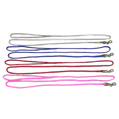 Set of four colorful show leads on a white background