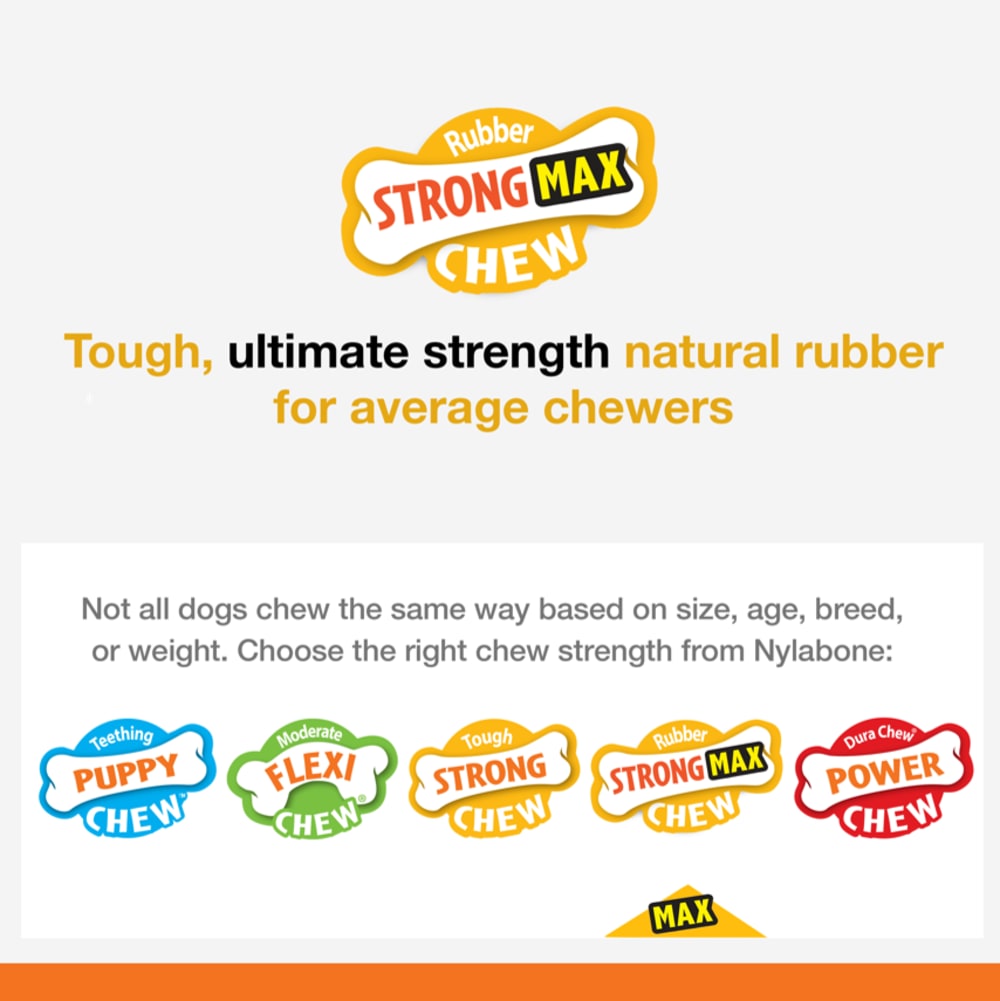Nylabone Rubber Flavour Frenzy Pepperoni Pizza - Average Chewer
