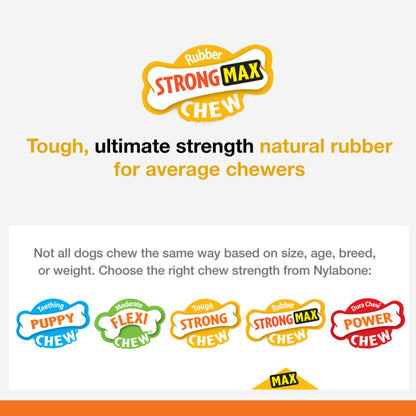 Nylabone Rubber Flavour Frenzy Pepperoni Pizza - Average Chewer