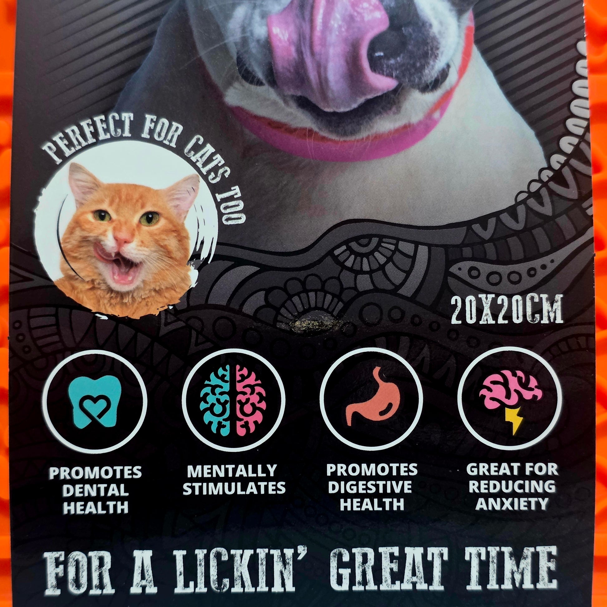 FurKidz_Lick_Mat_Packaging Close Up Product Packaging