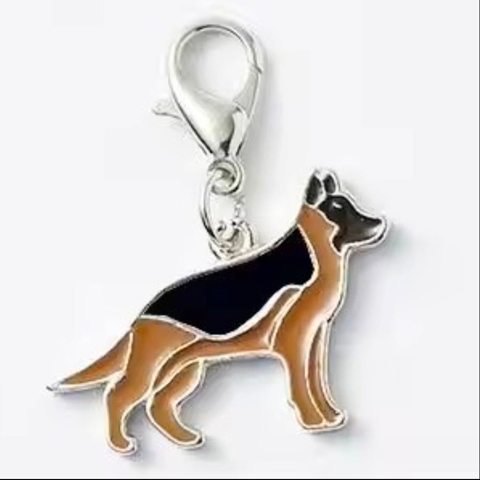 German Shepherd Key Tag on white background