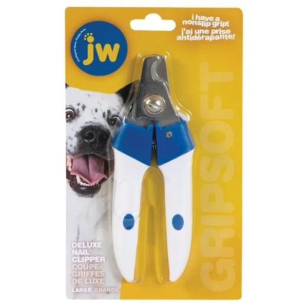Dog nail clipper Large with JW branding on a yellow package