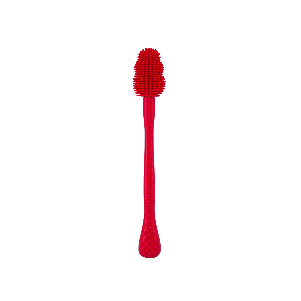 Red KONG Cleaning Brush on a white background