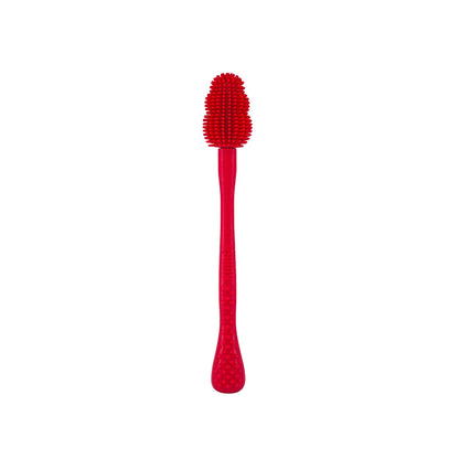 Red KONG Cleaning Brush on a white background