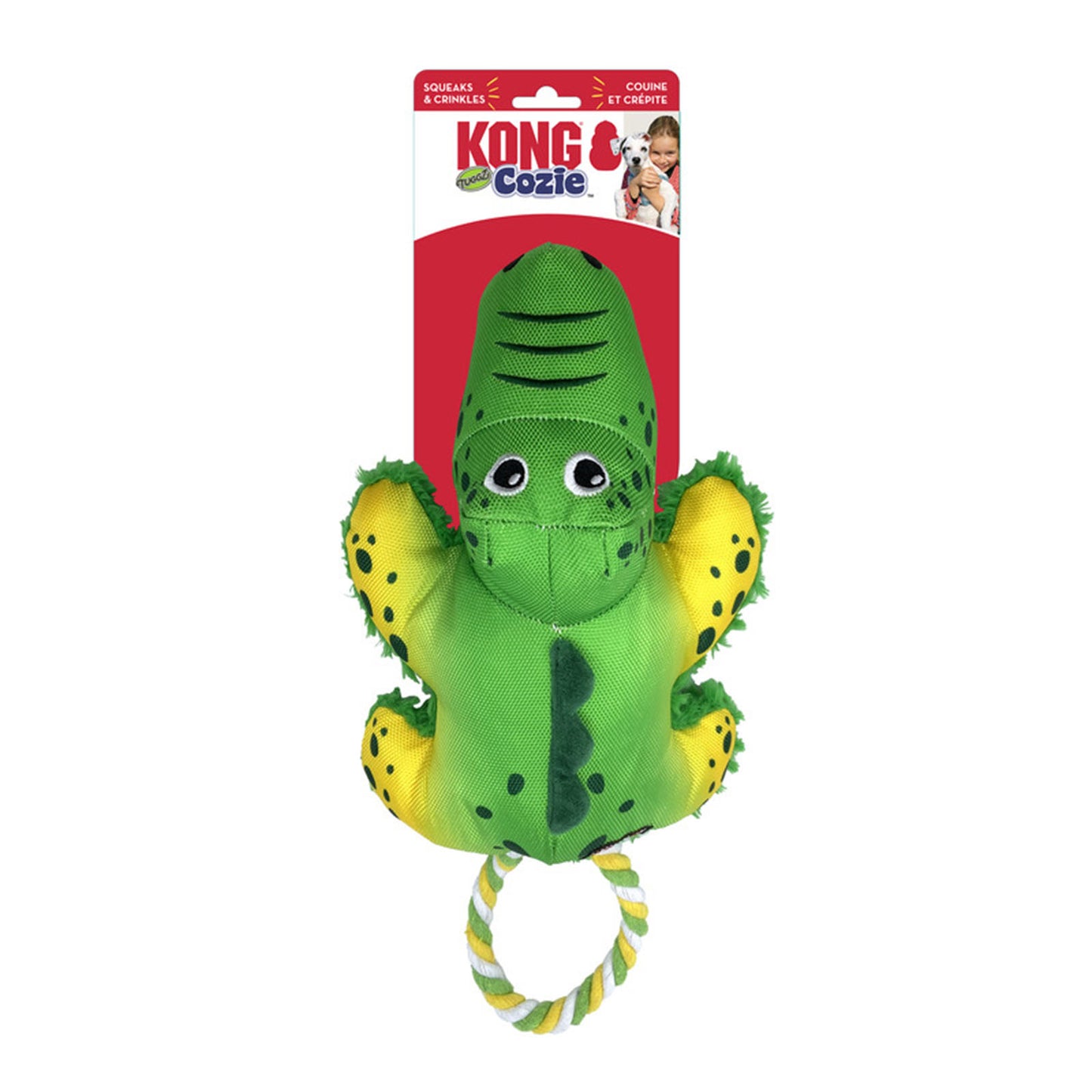 Kong Cozie Tuggz Alligator on a white background