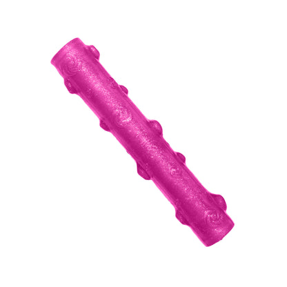 Pink KONG Crackle Stick Dog toy on a white background