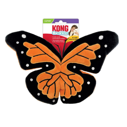Butterfly-shaped toy with KONG branding on a white background
