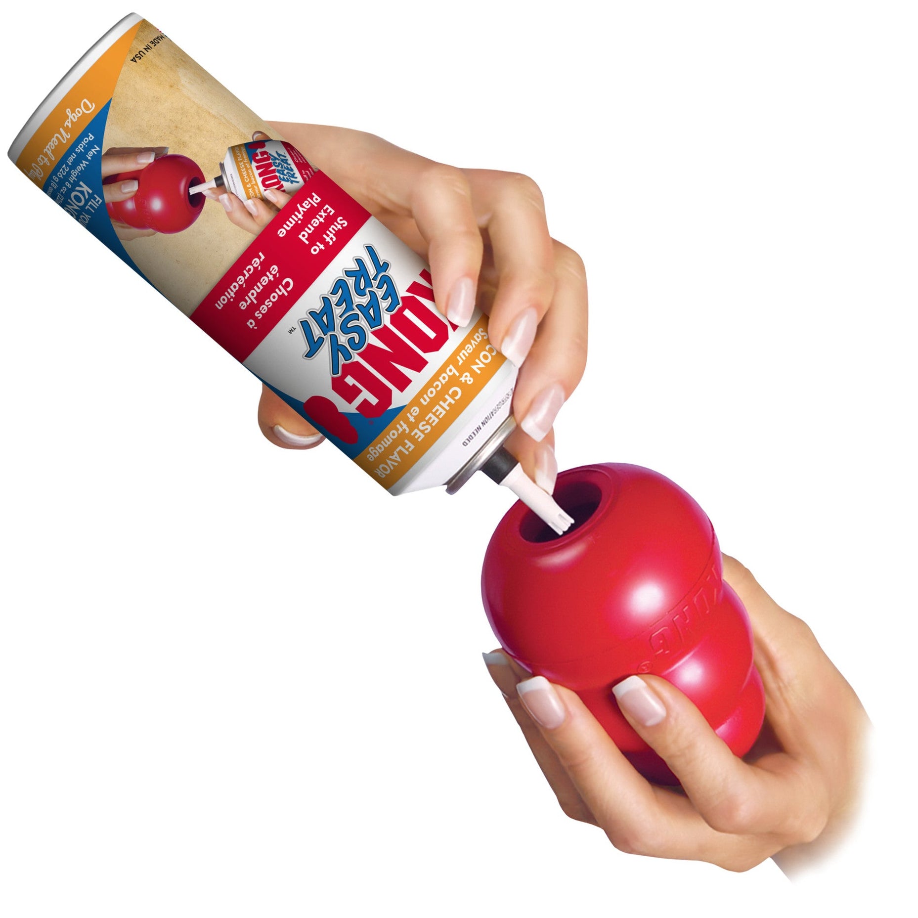 Putting KONG Easy Treat into a KONG Classic