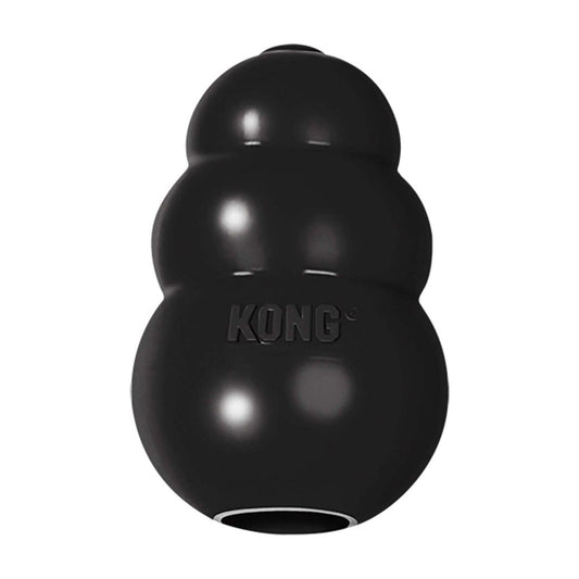 Black KONG  Extreme dog toy on a white background