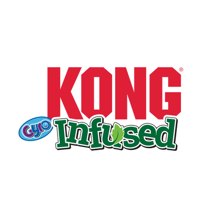 KONG Infused logo with red 'KONG' and green 'Infused' text on a white background