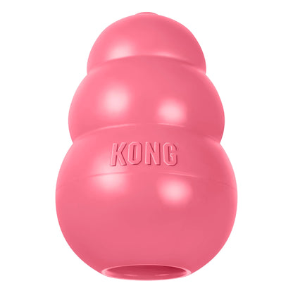 Pink KONG Puppy toy on a white backgroand
