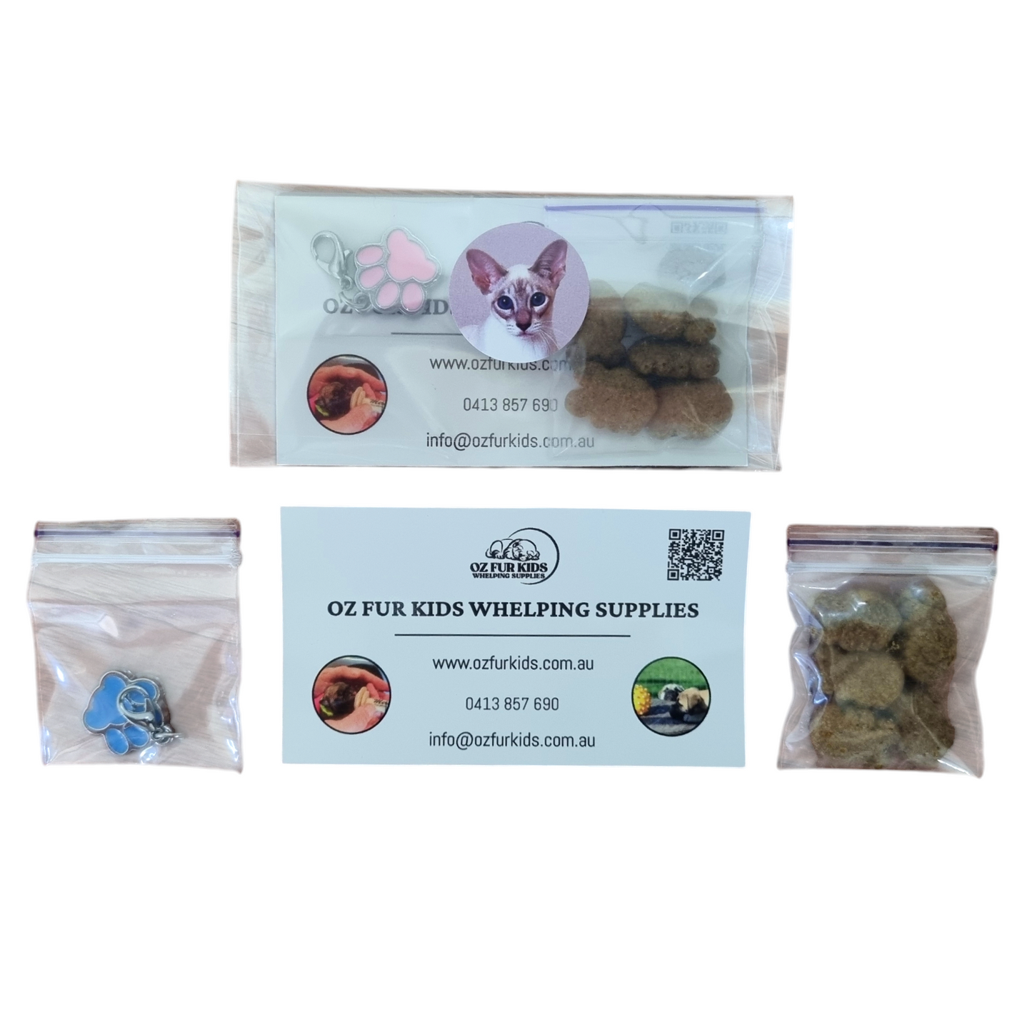 Oz Fur Kids Kitten Gift Pack on a white background