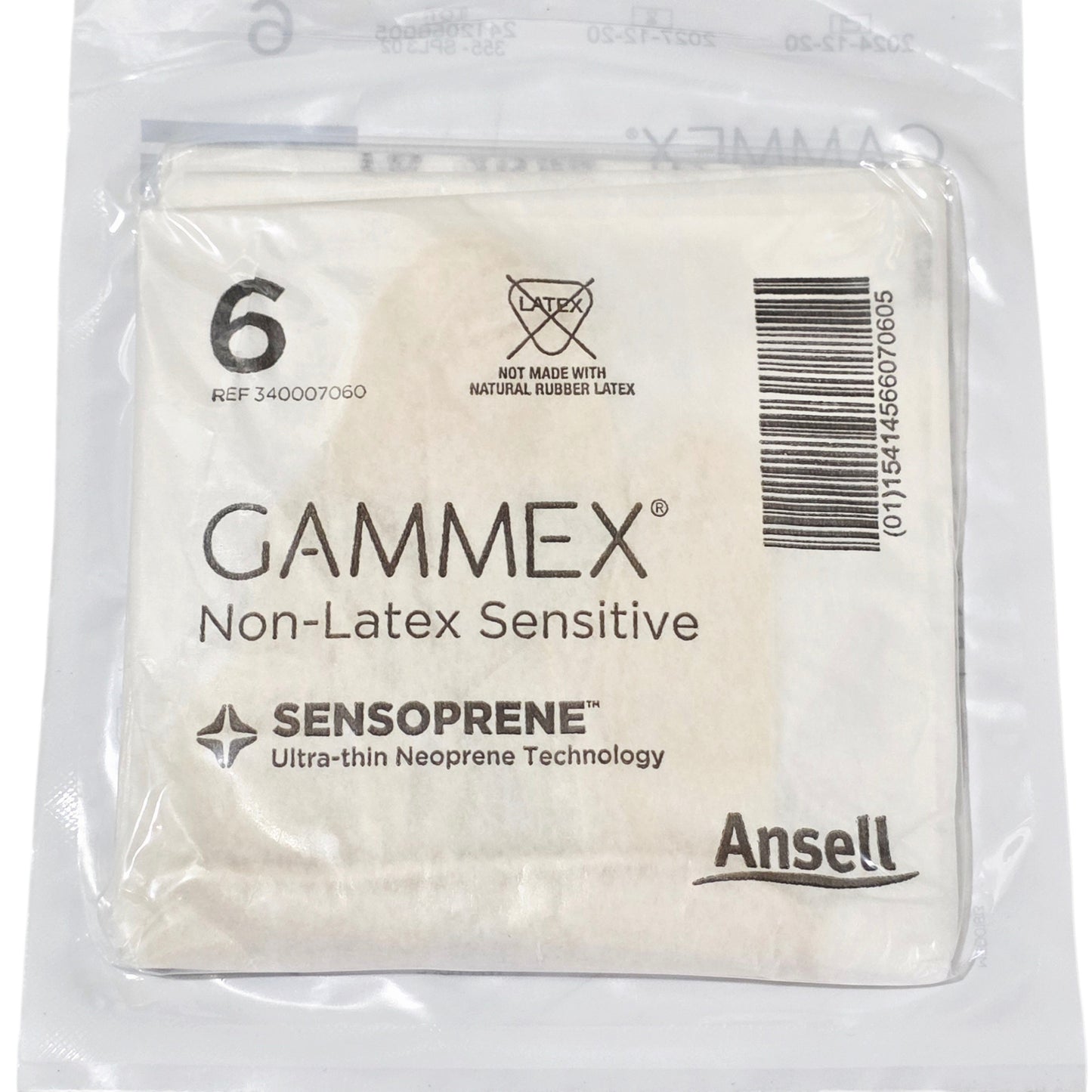 Gammex non-latex gloves in packaging with Ansell branding