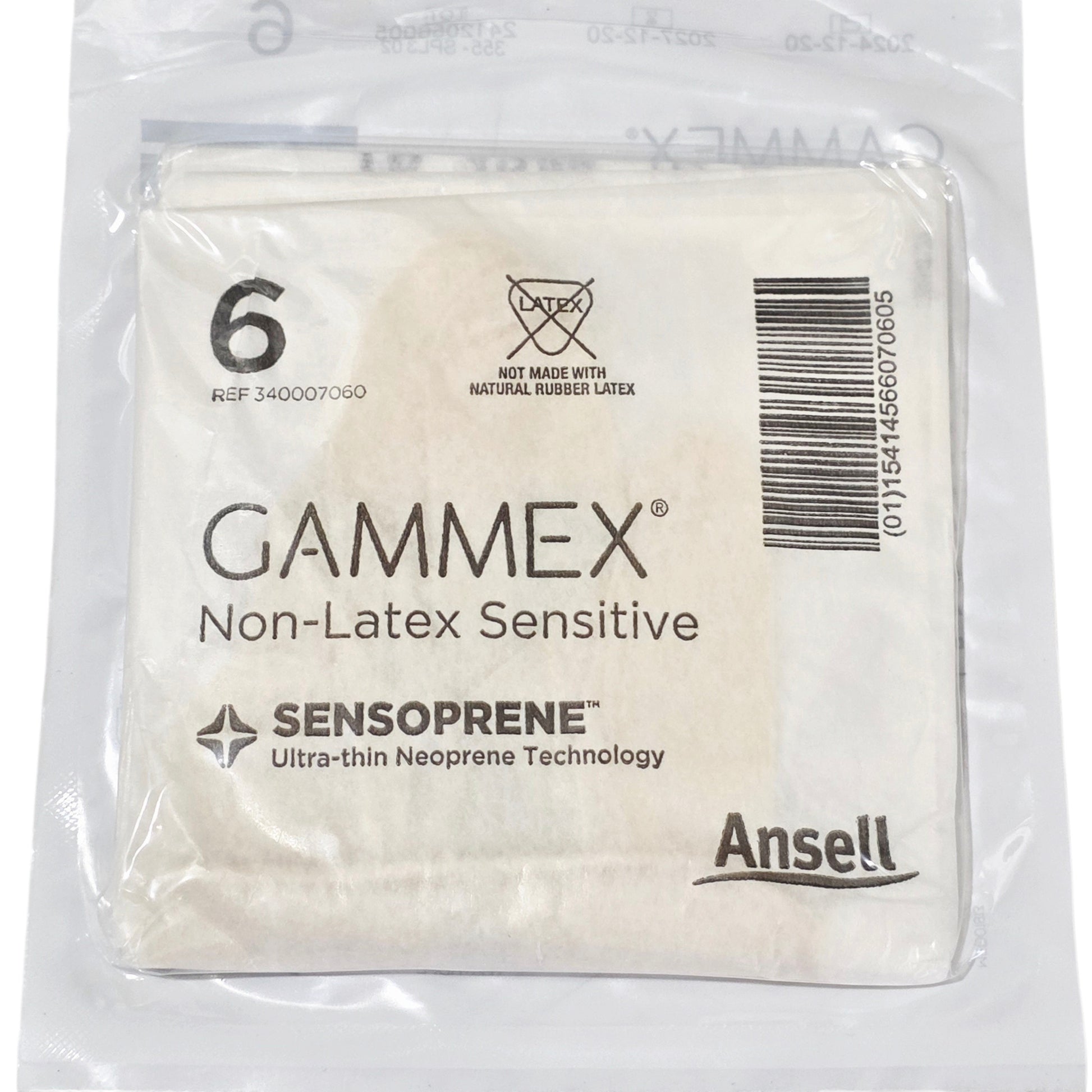 Gammex non-latex gloves in packaging with Ansell branding