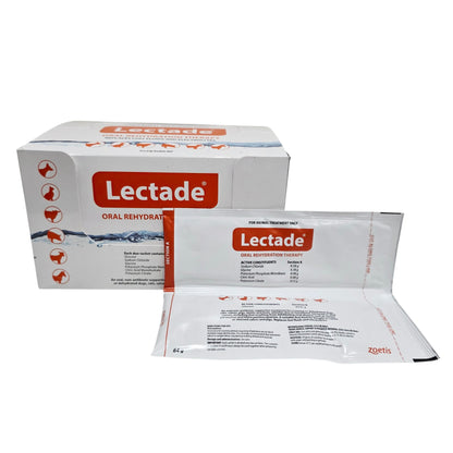 Lectade oral rehydration therapy packaging on a white background