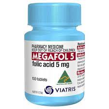 MEGAFOL 5 - Folic Acid 5mg - Folate