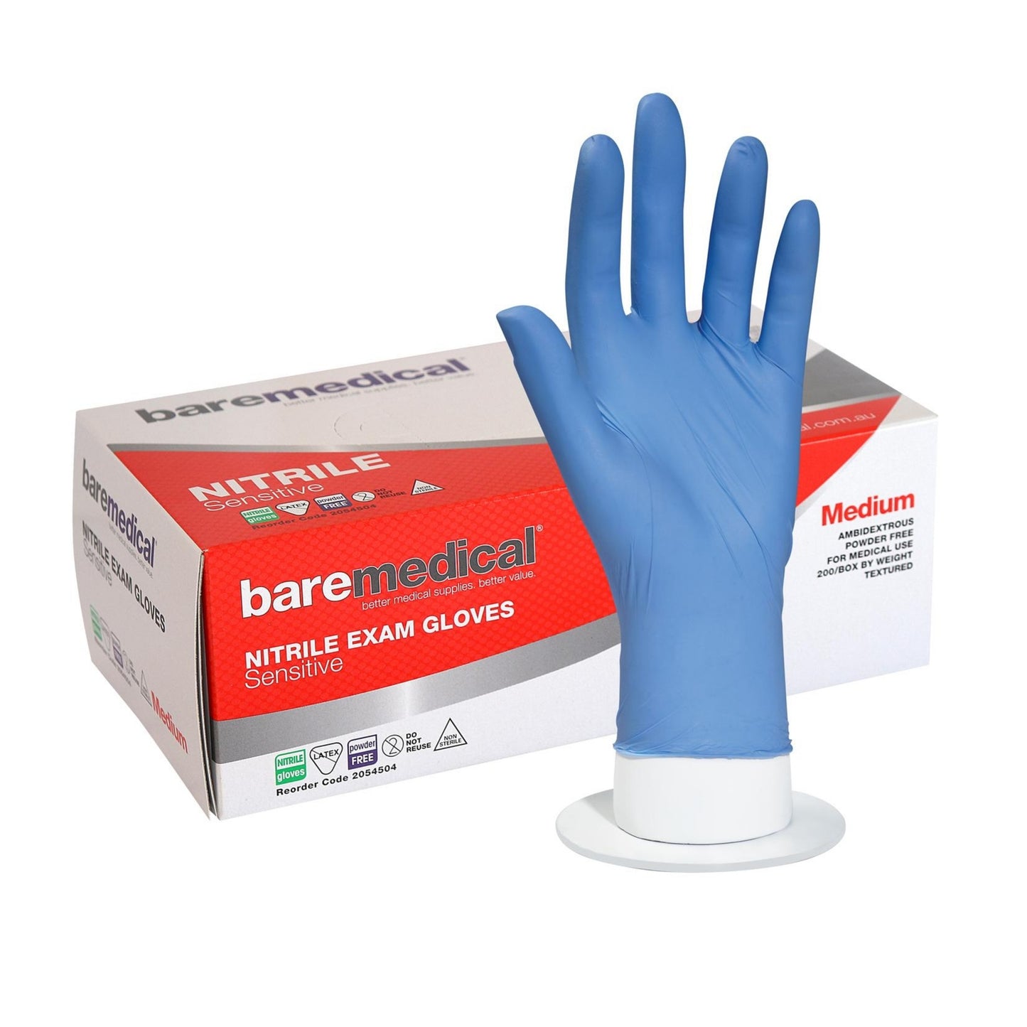 Latex Free Powder Free Semen Safe Nitrile Gloves - XS to XL