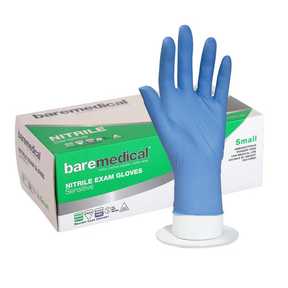 Latex Free Powder Free Semen Safe Nitrile Gloves - XS to XL
