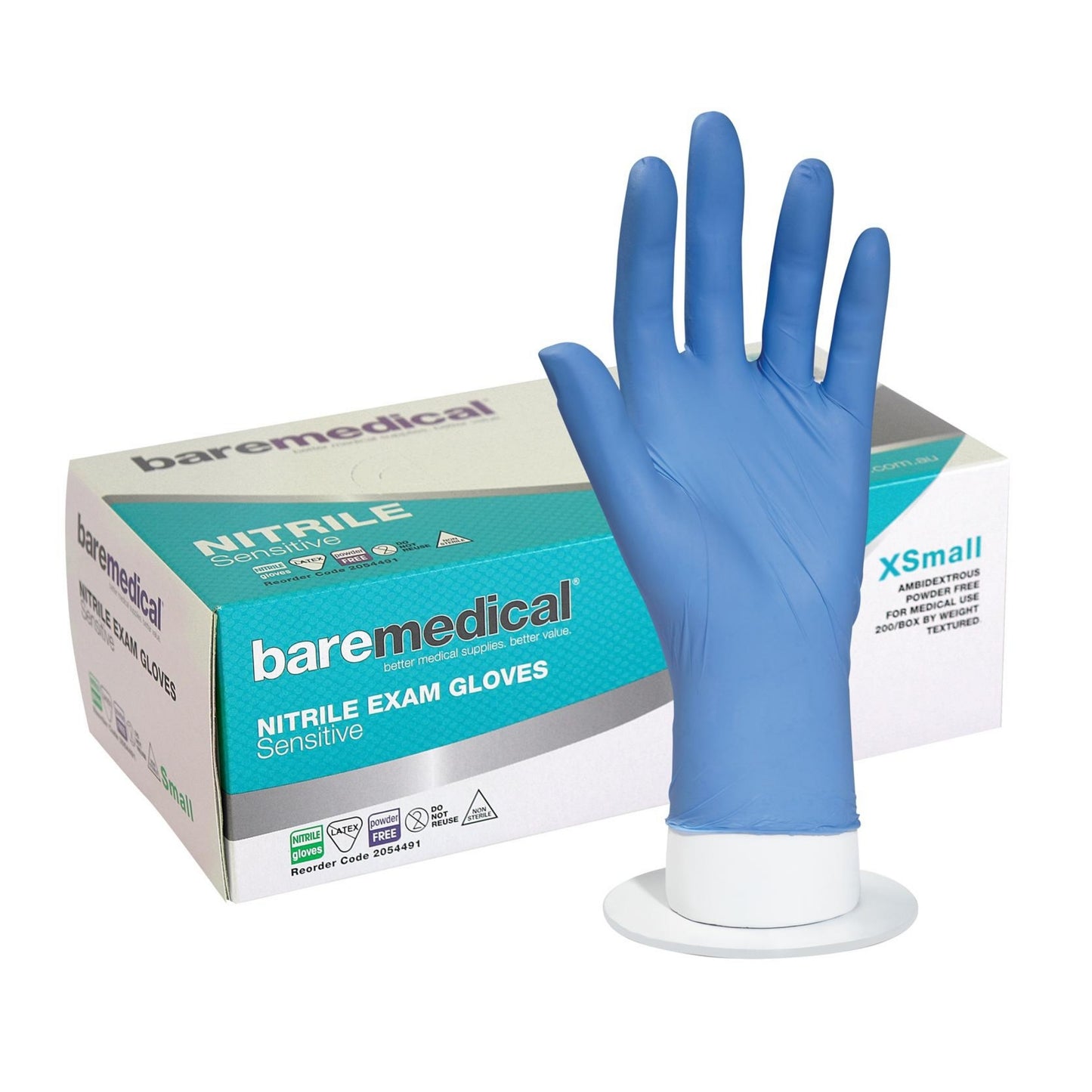 Latex Free Powder Free Semen Safe Nitrile Gloves - XS to XL