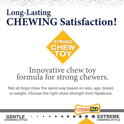 Nylabone Gourmet Peanut Butter Chew Strength on a white background