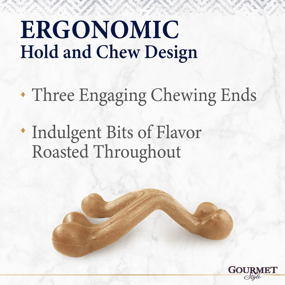 Nylabone Gourmet Style Wishbone Ergonomic Hold & Chew Design Advert