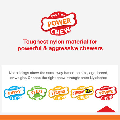 Nylabone Power Chew Chart on a white background