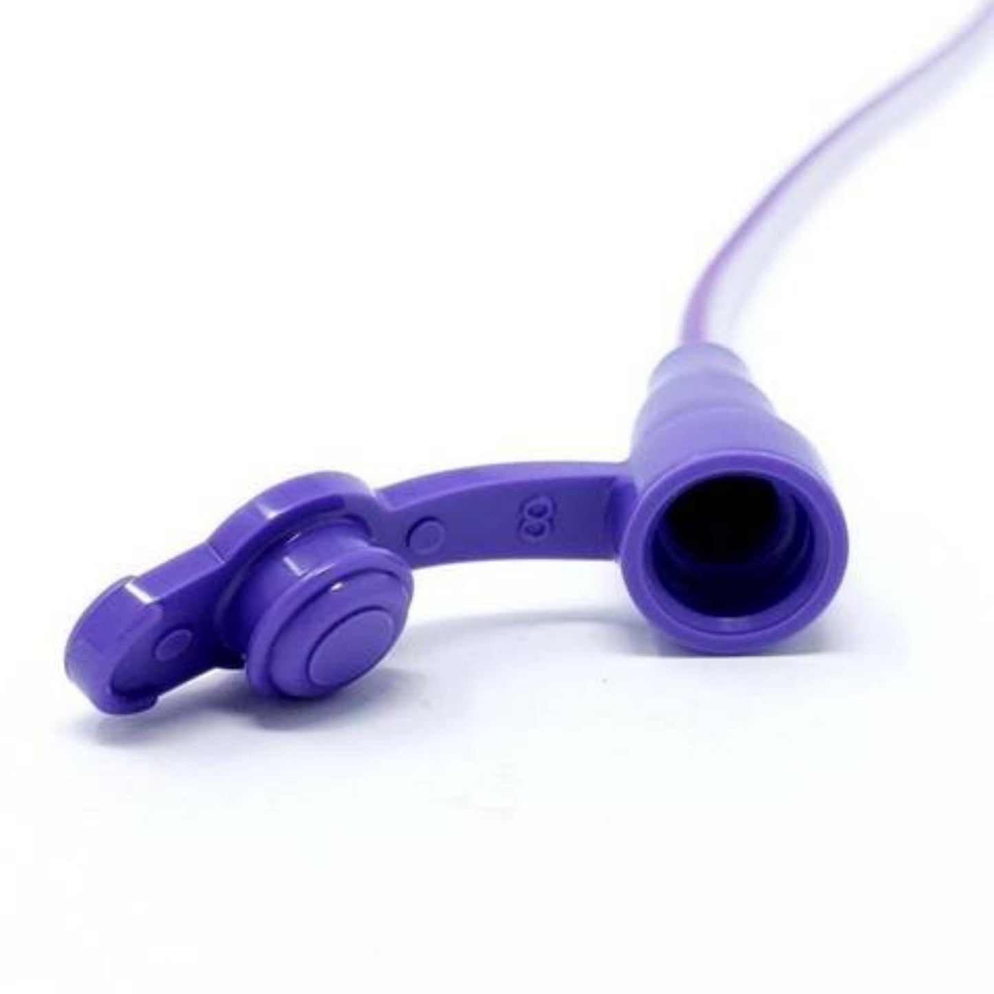 Oral Tip Feeding Tube Close Up on White Background