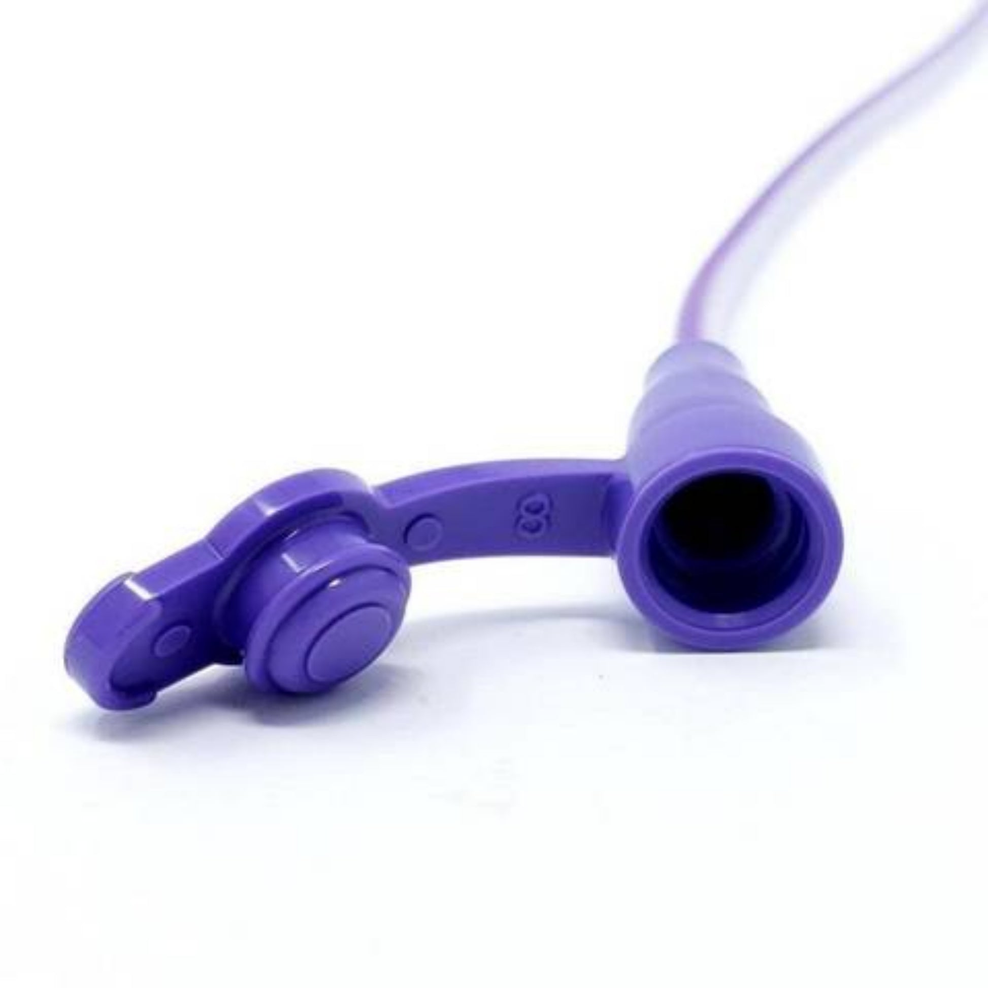 Oral Tip Feeding Tube Close Up on White Background