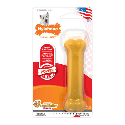 Nylabone Power Chew Peanut Butter - Regular, Wolf, Giant & Souper
