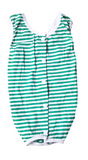 Green Stripe Snap Button Dog Recovery Surgical Suits - Mastitis & Weaning - Small to Larger Dogs