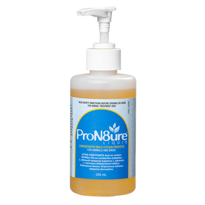 ProN8ure liquid bottle with pump on a white background