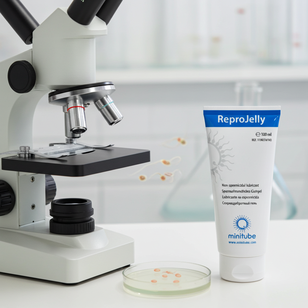 Reprojelly next to a microscope