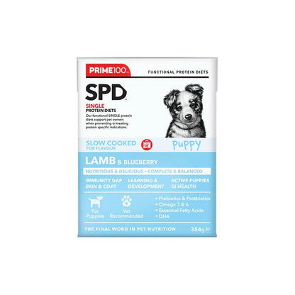 SPDSlowCooked Front Puppy Lamb on a white background